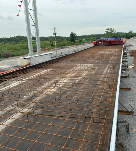 Thi công tram thu phí gói thấu CW2- Vành đai 3