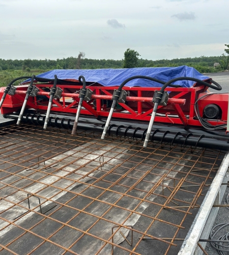 Thi công tram thu phí gói thấu CW2- Vành đai 3