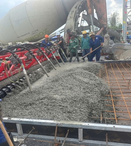 Thi công tram thu phí gói thấu CW2- Vành đai 3
