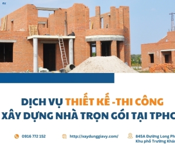 Dịch vụ thiết kế thi công xây dựng nhà trọn gói tại TP. Hồ Chí Minh